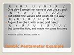 Is Iambic Pentameter Structure?