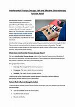 Is Interferential Therapy Safe?