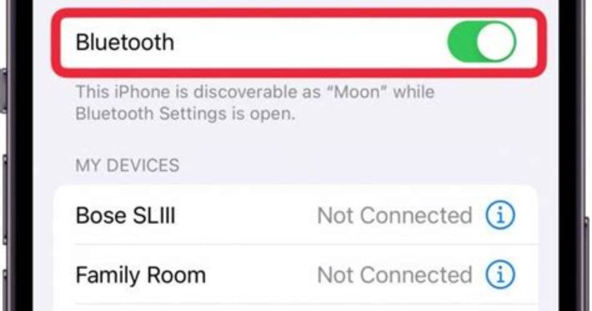 Is Iphone Bluetooth Discoverable?