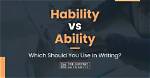 Is It Hability or Ability?