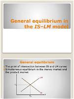 Is Lm General Equilibrium