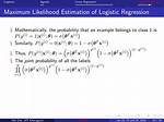 Is Logistic Regression Log Likelihood?