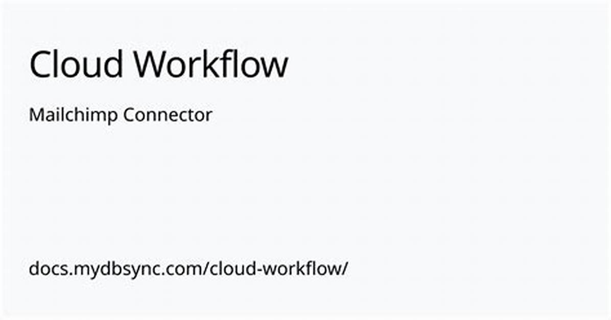 Is Mailchimp Cloud Based