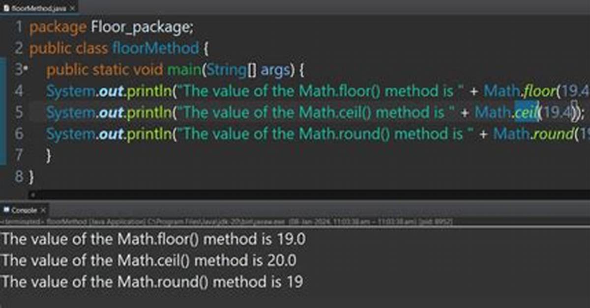 Is Math Included in Java