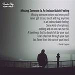 Is Missing Someone a Feeling?