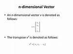Is N Dimensional Vector Space?