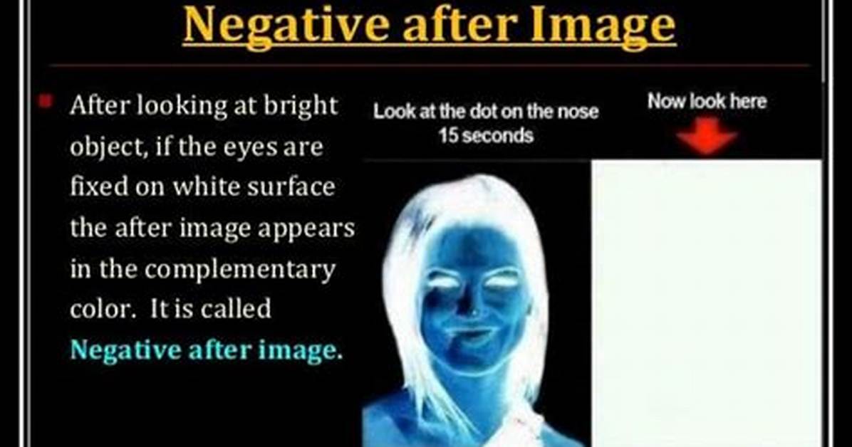 Is Negative Afterimage Normal?