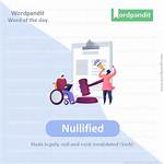 Is Nullified a Verb?