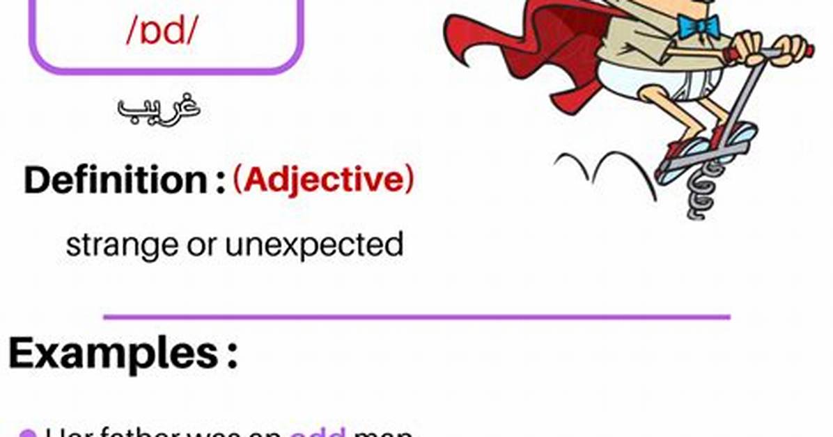 Is Odd a Adjective?