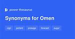 Is Omen a Synonym?