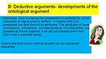 Is Ontological Argument Deductive?