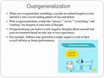 Is Overgeneralizing One Word?