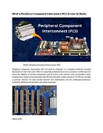 Is Peripheral Component Interconnect?