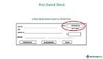 Is Post Dated Check a Cash?
