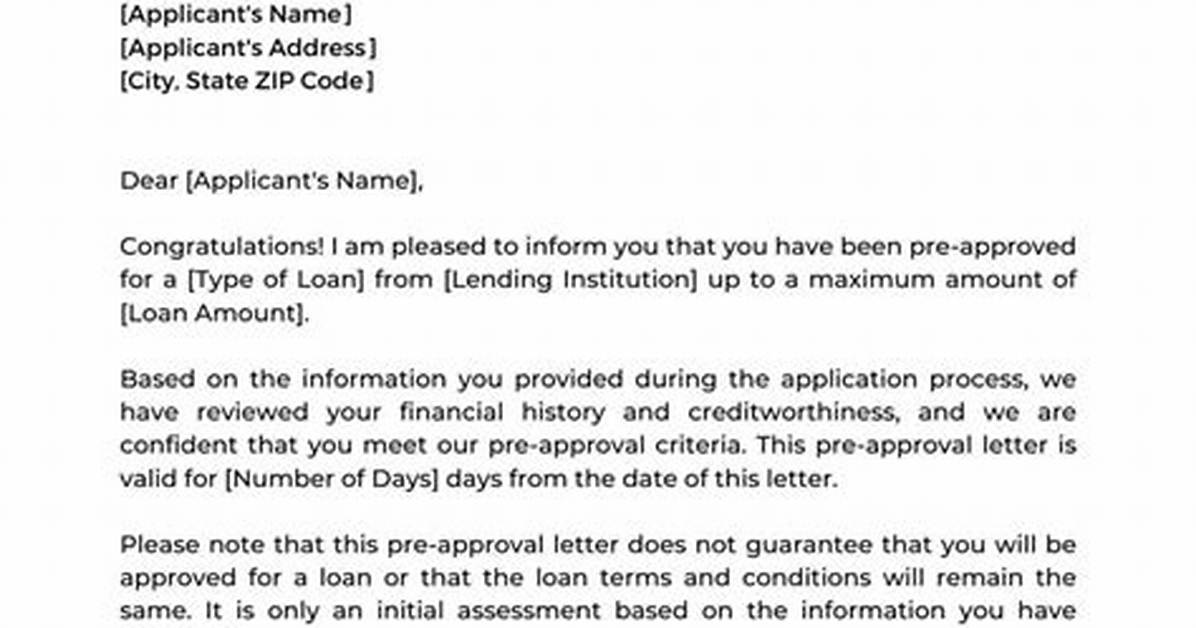 Is Pre Approval Binding