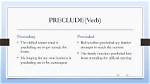 Is Precludable a Word?