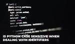 Is Python Case Sensitive with Identifiers?