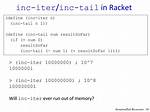 Is Racket Tail Recursion?