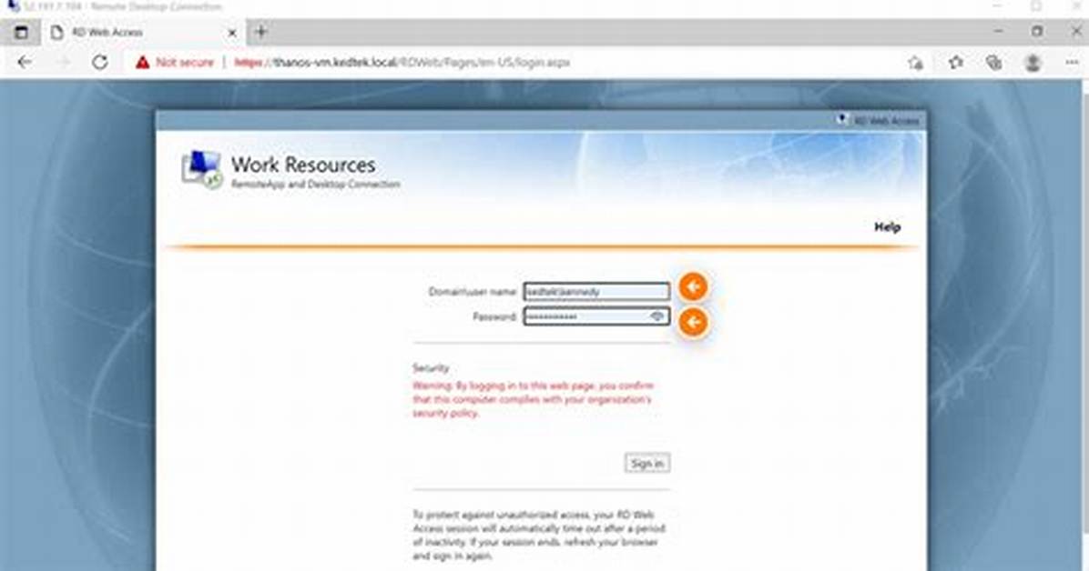 Is Rd Web Access Required