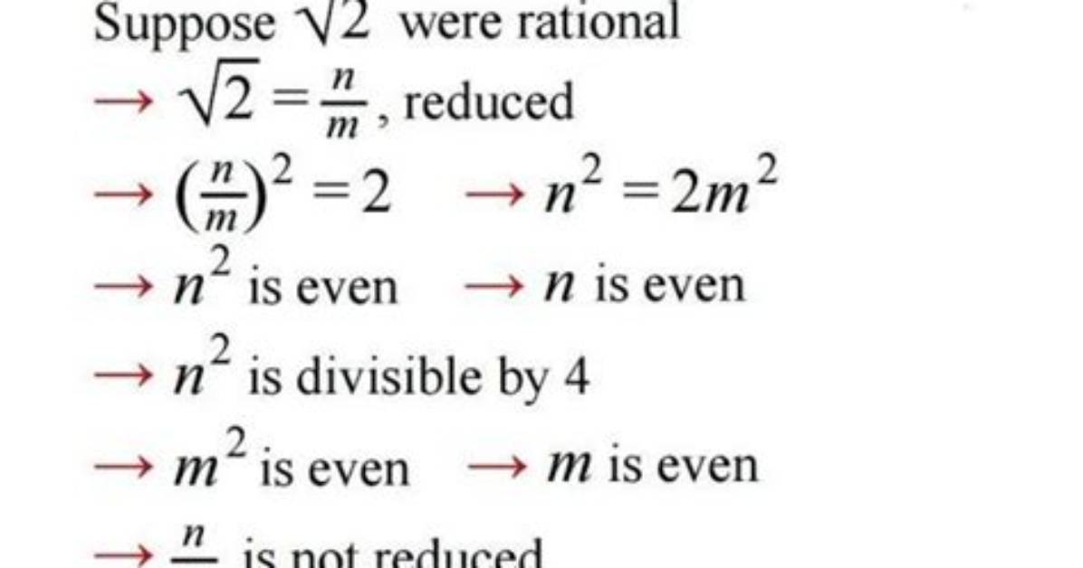 Is Root 2 Irrational?