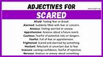 Is Scared an Adjective?