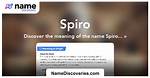 Is Spiro a Name?