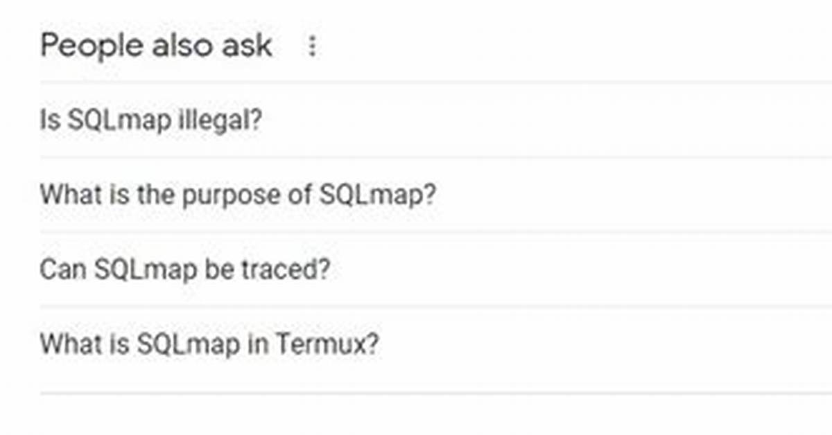 Is Sqlmap Illegal?
