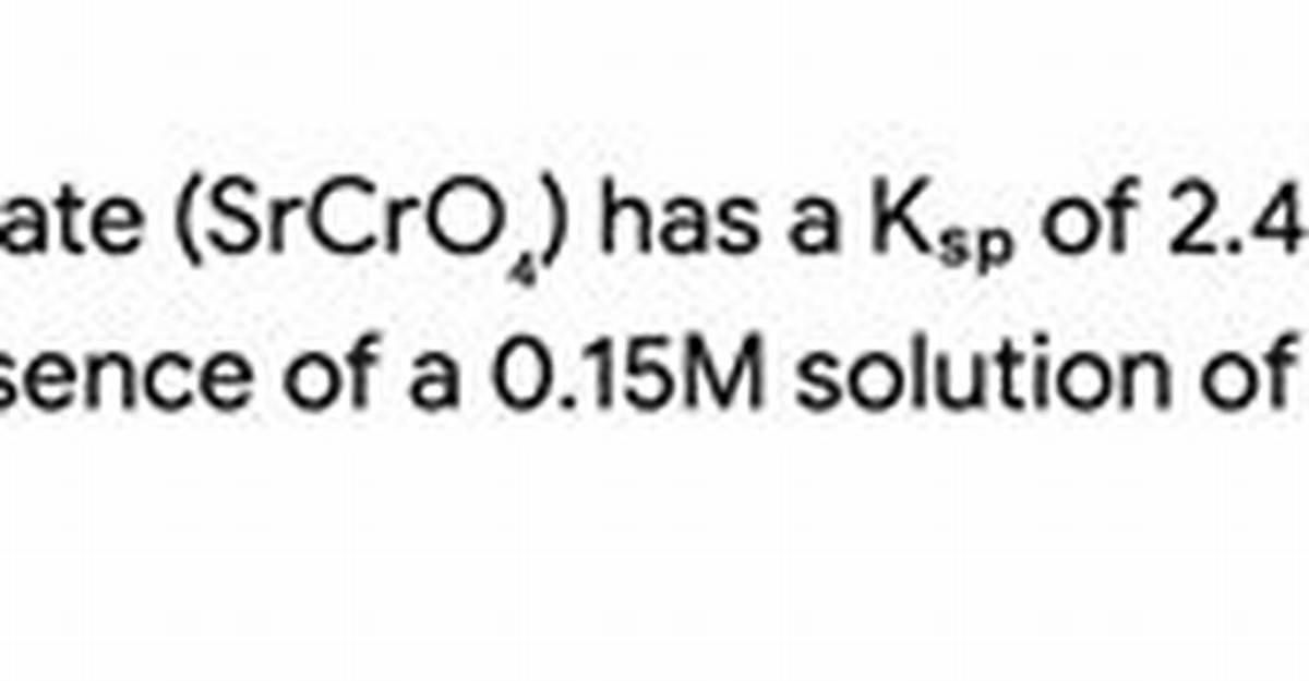 Is Srcro4 Soluble