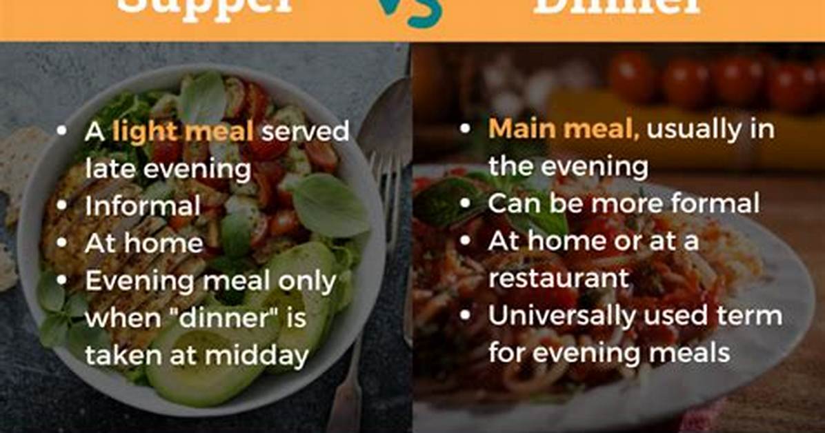 Is Supper After Dinner?
