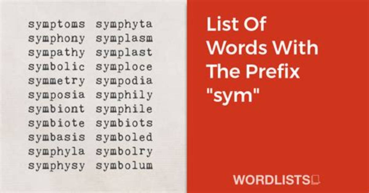 Is Sym a Prefix?