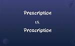 Is There a Difference Between Proscription and Prescription?