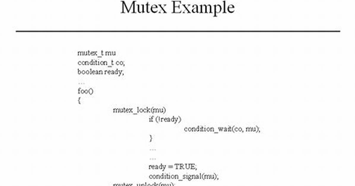 Is There a Mutex in Java?