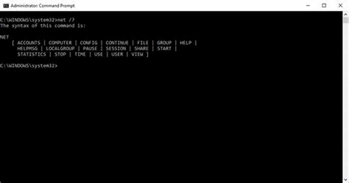 Is There a `Net` View Like Command?