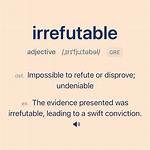 Is There a Word Irrefutable?