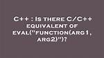 Is There an Eval Function in C#?