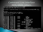 Is Unix a Command Line Interface?