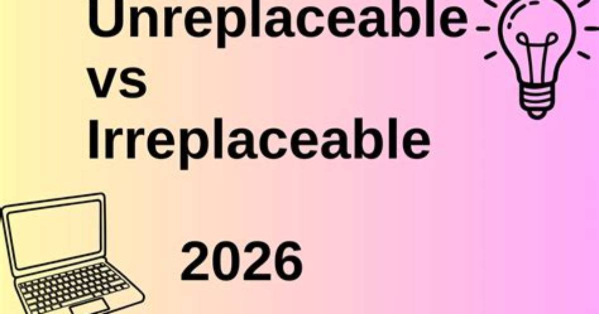 Is Unreplaceable a Word?