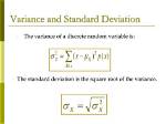Is Variance Standard Deviation Squared?