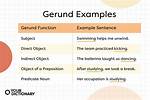 Is Working a Gerund?