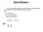Is Zero Divisors Commutative?