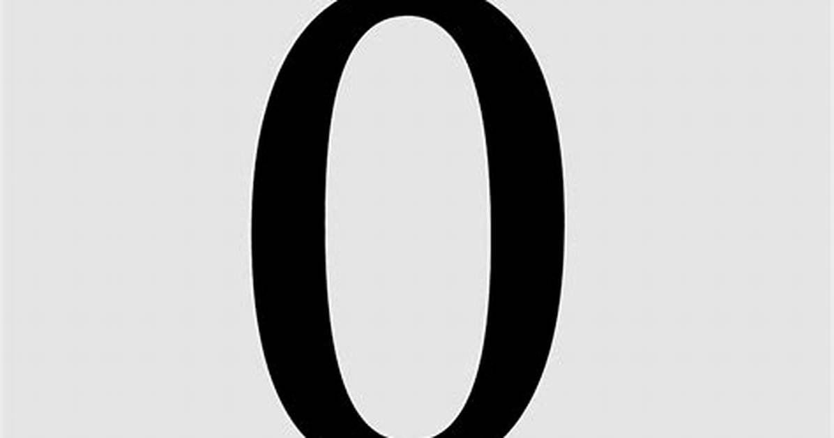 Is Zero Oval or Circle?