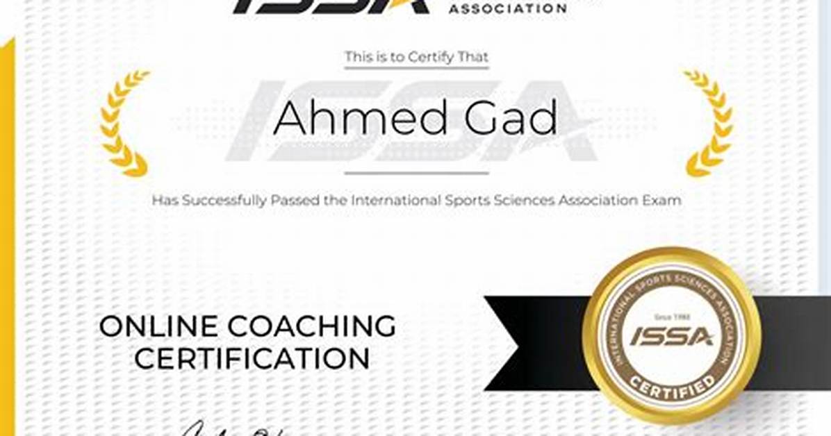 Issa Certification