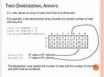 Iterate Through 2 Dimensional Array