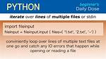 Iterate Through a File Lines in Python [Duplicate]