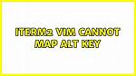 ITerm2 Vim Cannot Map Alt Key