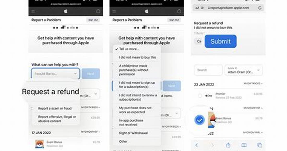 Itunes Refund Request