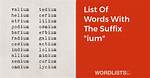 Ium Suffix