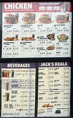 Jack in the Box Upated Menu