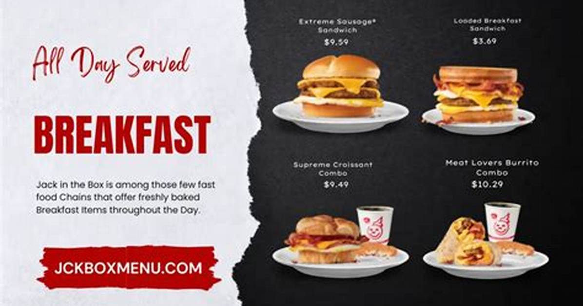 Jack N Box Breakfast