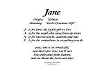 Jane Meaning